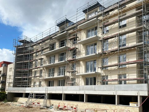 Echafaudages fixes pour SPIE BATIGNOLLES - les 2 rives - Nancy